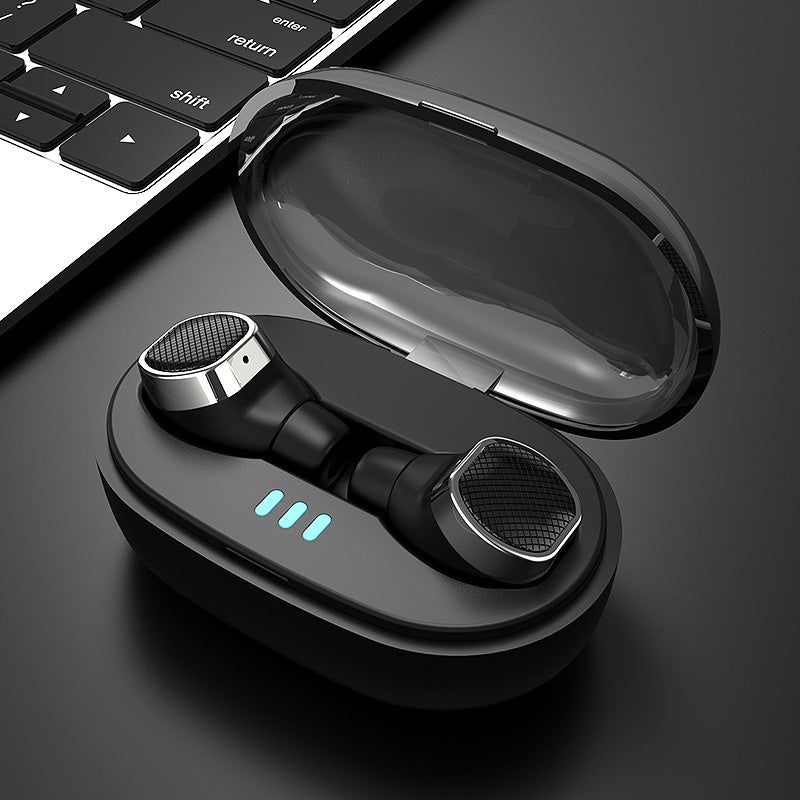 [bluetooth 5.0] TWS True Wireless Earbuds 6D Stereo IPX5 Waterproof Noise Cancelling Binaural Call Earphone