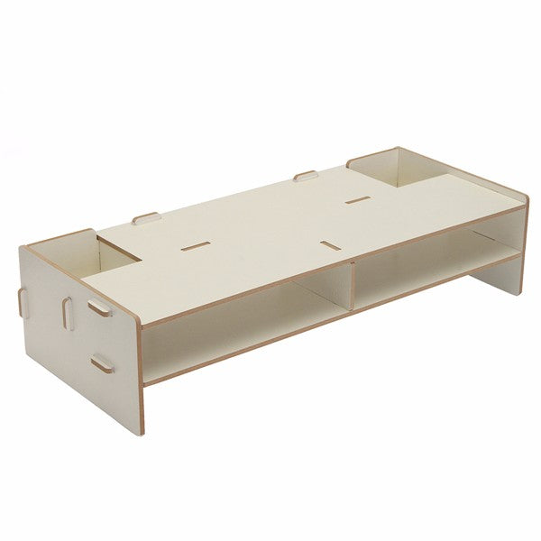 Home Office Desk PC Computer Monitor LCD TV Stand Riser Keyboard Shelf Plinth