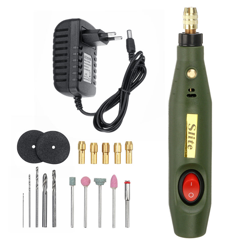 10W 18000r/m Mini Electric Drill DIY Rotary Tools Set Power Grinder Set Engraving Milling Pen For Carving Grinding Cutting Polishing Drilling