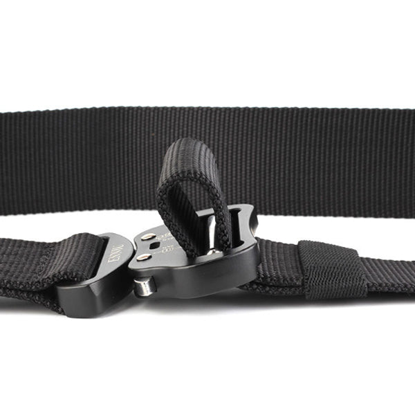ENNIU DC3C 125cm x 4.5cm Punch Free Adjustable Tactical Belt Double Buckle Fashion Wrist Belt Nylon Belt Waist Belts Camping Hunting Nylon Waistband
