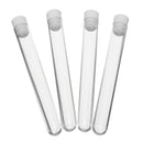 Mrosaa 50Pcs Plastic Transparent Test Tube With Cap 12x100mm Test Tubes Vials Push Caps