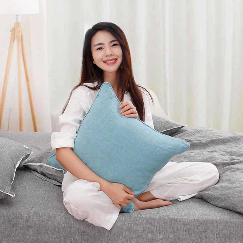 COMO LIVING Nordic Style Linen Plant Printing Sofa Cushion Car Pillow Cushion Pillowcase From XIAOMI Youpin