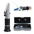 Portable Handheld Refractometer Freezing Point Specific Gravity Analyzer Instrument Antifreeze Fluids Refractometer Sugar Measuring Instrument Salinity Meter