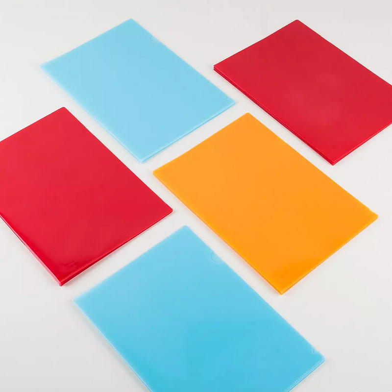 Fizz FZ103004 A4 L-shape Transparent File Folder Documents Holder File Pockets Students Test Exam Paper Container Office School Supplies from Xiaomi Youpin