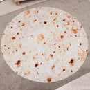 Round Floor Mat Corn Cake Carpet Blanket Non-Slip Throw Home Living Room Decor