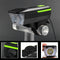 XANES XL39 600LM 2 In 1 140dB Horn Bike Front Light USB Rechargeable 3 Modes Waterproof Warning Night Light