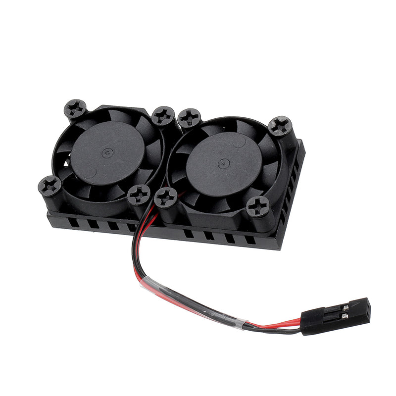 Dual Fan Radiator Development Board 51*25*13mm Cpu Air Cooling  Heat Sink Module for Raspberry Pi 3b+