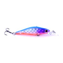 ZANLURE 8pcs 8cm Floating Wobblers Minnow Fishing Lures Crankbaits Hooks Bass Tackle