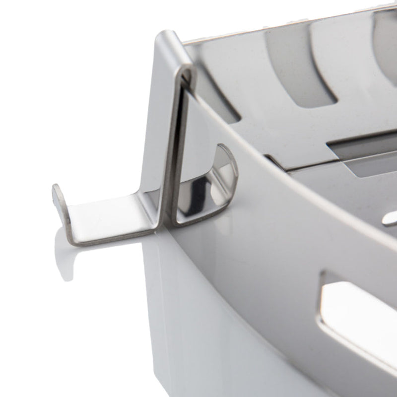 304 Stainless Steel Drain Shelf Bathroom Corner Frame Storage Tripod Single Layer Triangle Basket