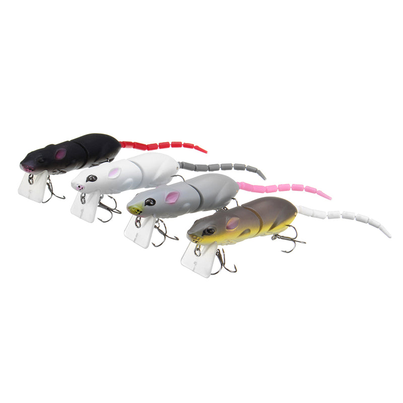 25cm 15.5g Jointed Rat Fishing Lure Mouse Floating Crankbait Sea Topwater 3D Eyes Artificial Baits