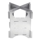 Outdoor Mini Firewood Alcohol Burning Cooking Stove Stainless Steel Burner Furnace Camping Picnic BBQ