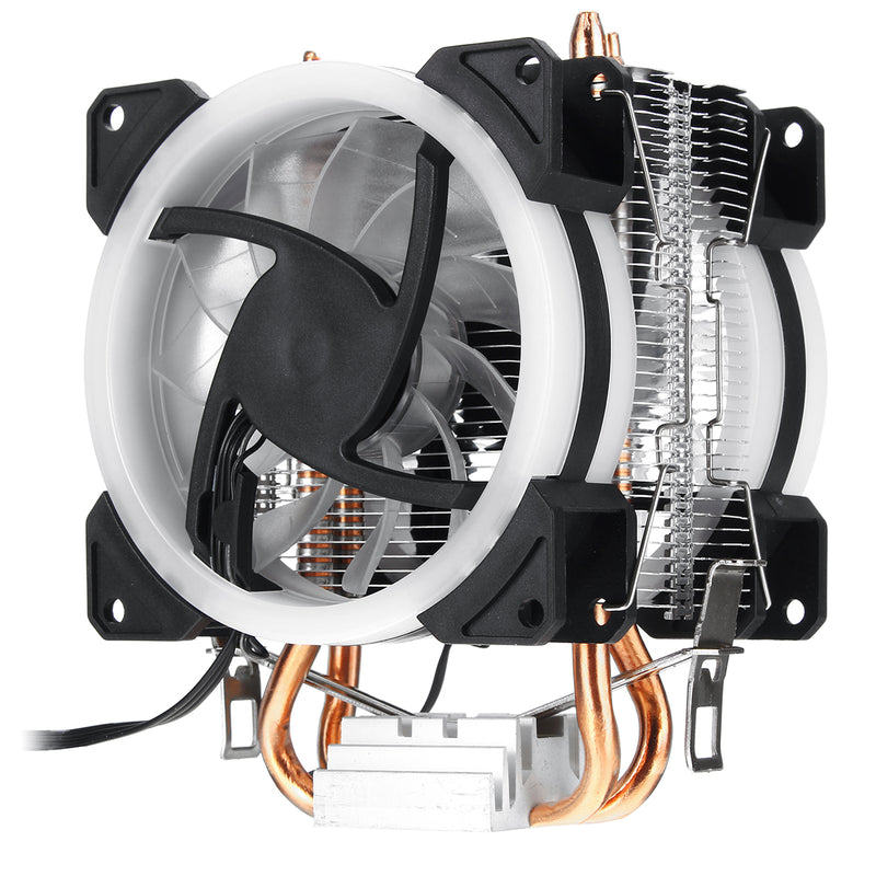 Aurora CPU Cooler RGB Cooling Fan 4Pin For Intel LGA 775 1150 1151 1155 1156 1366 AMD