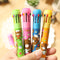 1Pcs Cartoon Ballpoint Pens 10 Color Lovely Princess Mickey Spongebob Hello Kitty Little Bear Smile-face Press Ballpoint Pen Office School Supplies Kids Students Stationery Gift