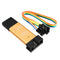 Geekcreit 3.3V 5V XTW ST-LINK V2 STM8 / STM32 Simulator Programmer Downloader Debugger 500MA Fuse Short Circuit Protection Aluminum Alloy U Disk Shell With 20cm Dupont Wire