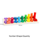 Children Wooden Montessori Materials Learning To Count Numbers Matching Digital Shape Match Early Education Teaching Math Toys