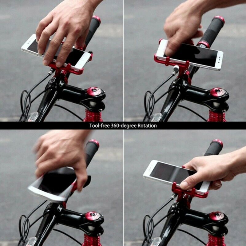 GUB PLUS 6 Aluminum Motorcycle Bicycle Bike Phone Holder Mount For Handlebar
