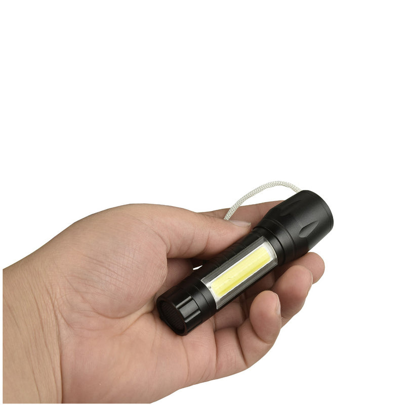 XANES 1517 XPE+COB 1000Lumens 4Modes 2Lights Brightness EDC Tactical LED Flashlight