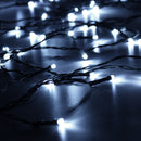 Solar Powered 19M 72LEDs Patio Umbrella Cool White Fairy String Light For Christmas Party