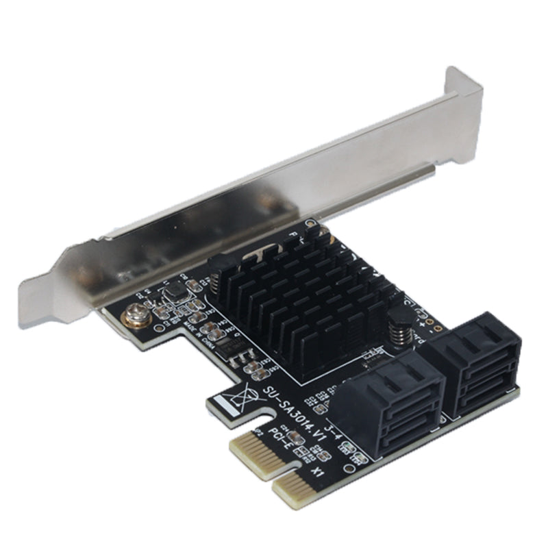 SSU SA 3014 PCI - E to SATA 3.0 6G Expansion Card With Four - Port for Desktop Computer