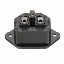 10pcs Chassis Female 15A/250V AC IEC Inline Socket Plug Adapter Mains Power Connector