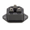 10pcs Chassis Female 15A/250V AC IEC Inline Socket Plug Adapter Mains Power Connector