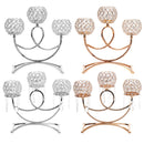 Crystal Candlestick Glass Candle Holder Party Wedding Decorations