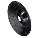 Drillpro Black 110x16/110x22mm Bevel Wood Carving Disc Tungsten Carbide Shaping Disc Angle Grinding Wheel Sanding Carving Rotary Tool Abrasive Disc for Angle Grinder