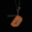 6pcs Leather Car Key Case Protector Cover Remote Control Keychain Bag for Jeep for Wrangler JL 2018