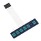 5pcs Display Membrane Switch Matrix Keyboard Button Control Panel 6 Button with Light