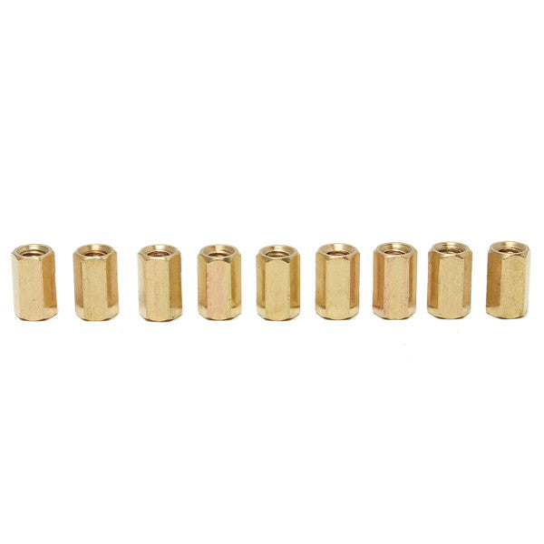 50pcs M3 Brass Female Threaded Hex Standoffs Spacer Nut 4/6/8/10/12mm