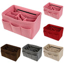 Felt Insert Bag Multi Pockets Cosmetics Handbag Purse Organizer Holder Makeup Travel Zipper