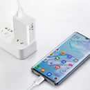 ROCK 18W QC3.0 Fast Charging USB Charger Adapter For iPhone XS 11 Pro Huawei P30 Pro Mate 30 Xiaomi Mi9 9Pro With Type C Data Cable