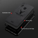 BAKEEY Deer Shockproof Cloth&TPU Protective Case For Xiaomi Redmi Note 7 / Redmi Note 7 Pro