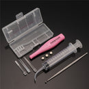 Tonsil Stone Remover Extractor Tools Stainless Steel Hot Electric Ear Spoon Luminous Earpick with 3 Heads +1 Syringe Package