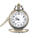 DEFFRUN PARIS Famous European Architecture Pattern Quartz Pocket Watch