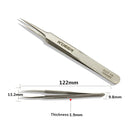 6pcs R'DEER RST10-15 High-Precision Stainless Steel Pointed Tweezers Electronics Tweezers Set