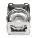 Outdoor Portable Wood Cooking Stove Stainless Steel Picnic BBQ Burner Furnace Camping Hiking