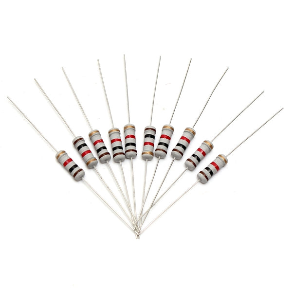 200pcs 20 Value 1W 5% Resistors Resistance Assortment Kit 10 Ohm - 1M Ohm Set
