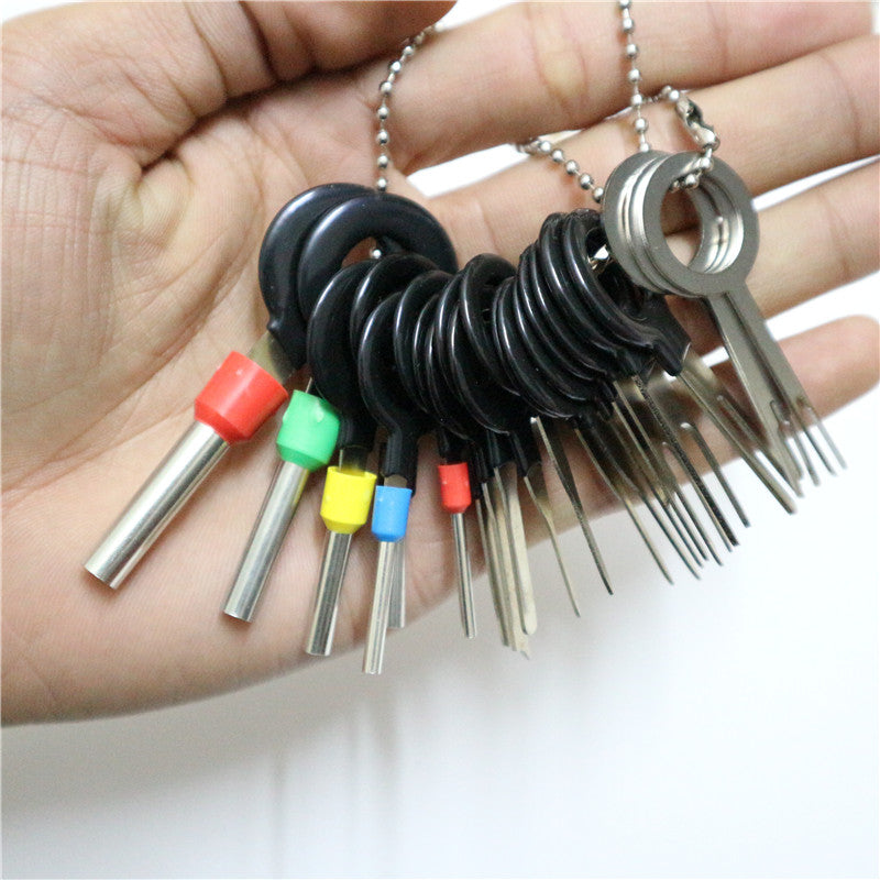 11Pcs Terminal Removal Electrical Wiring Crimp Connector Pin Extractor Kit Automobiles Terminal Repair Hand Tool Kit