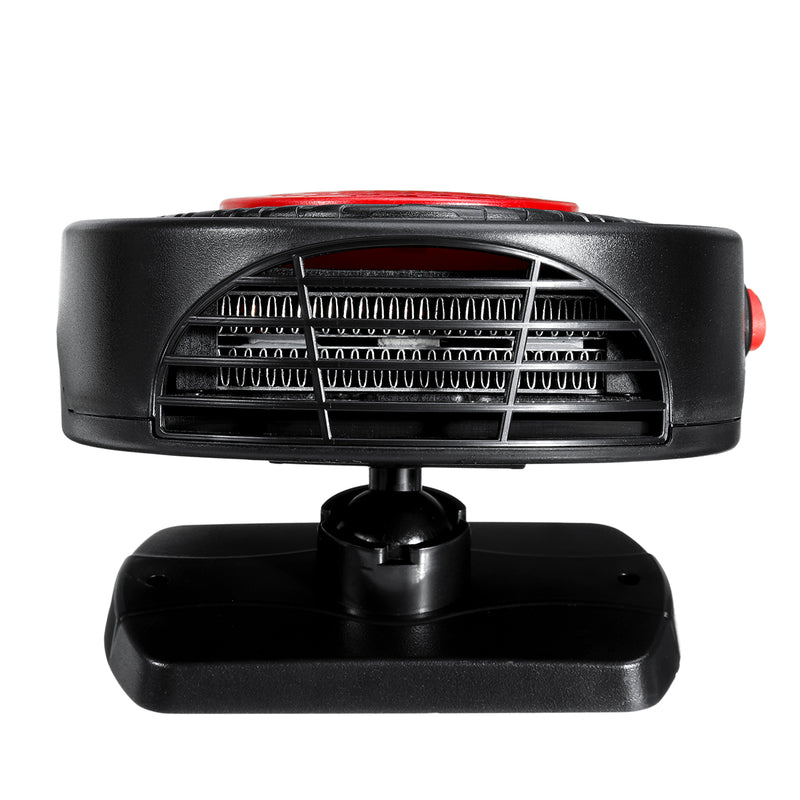 12V Electric Car Heated Fan Fast Heating Fan Heater 180 Rotating Bracket Defrost & Defog