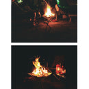 Outdoor Portable Incinerator Folding BBQ Grill Camping Stainless Steel Charcoal Wood Stove