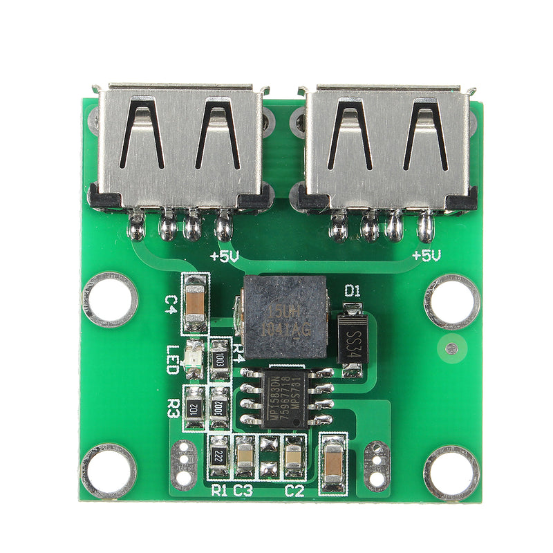Dual USB Output 6-24V To 5.2V 3A DC-DC Step Down Power Charger Module Converter