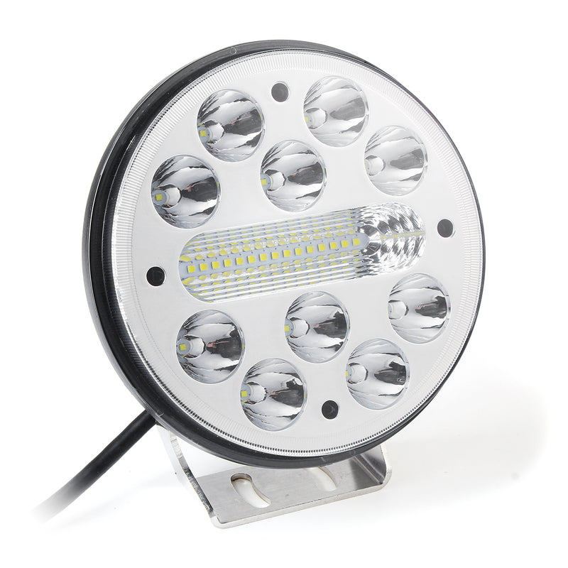5 inch 80W 9V-32V 12V 25 LED Work Light Spot Round Motorcycle Driving Fog Lamp Offroad ATV 4WD