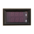 10pcs Mini Digital Voltmeter Ammeter DC 100V 10A Panel Amp Volt Voltage Current Meter Tester 0.56" Blue Red Dual LED Display