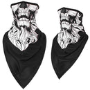 Sun-protection Skull Ice Silk Breathable Multi Use Scarf Face Mask Motorcycle Cap Head Wear Hat