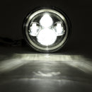 7'' 75W 6000K DRL Amber Halo Angle Eyes Projector LED Round Headlights Hi/Lo Beam Turn signal Light For Harley/Yamaha/Jeep