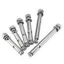 30Pcs 304 Stainless Steel Expansion Bolt External Hex Expansion Screw Bolts M6*50/60/70/80mm