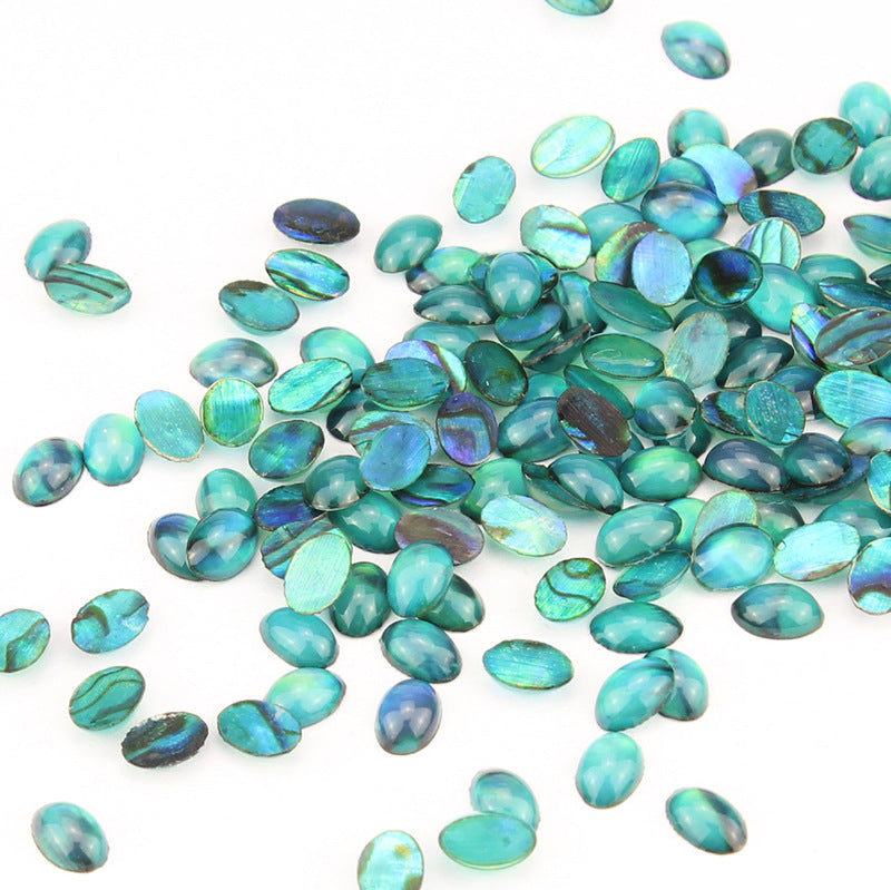 10pcs Natural Shell Gem Nail Art 3D Decoration Rhinestones UV Gel DIY Acrylic Manicure Studs Design