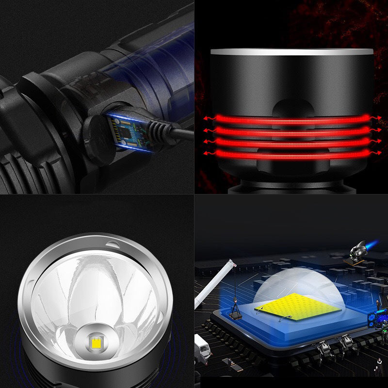 P70/L2 3Modes Super Bright Light LED Flashlight Outdoor USB Rechargeable Waterproof Flashlight 26650 Flashlight Flashlight Led Flashlight 18650 Flashlight Torch