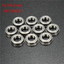 10pcs MF106ZZ 6x10x3mm Flange Ball Bearing